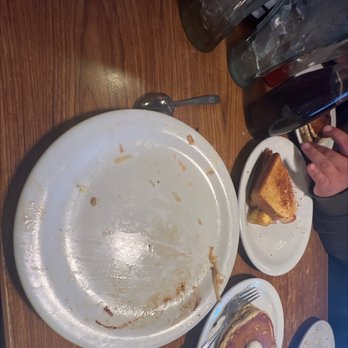 Denny's - a plate of food left on a table - American Near Me - Moses Lake, Washington