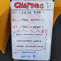 Chapino's - Menu