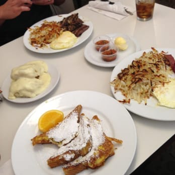 Jack's Whittier Restaurant - French Toast Combo with Hash Browns & Jack's Special Steak & Eggs with Biscuits & Gravy - Breakfast & Brunch Near Me - Whittier, California