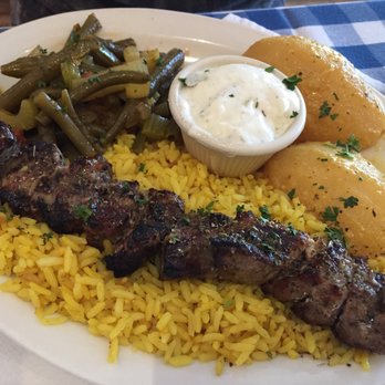 Plaka Greek Taverna - Lamb souvlaki - Greek Near Me - Okotoks, Alberta