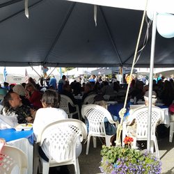 Alaska Greek Festival - This is the extent of the "festival" ... a tent full of people eating