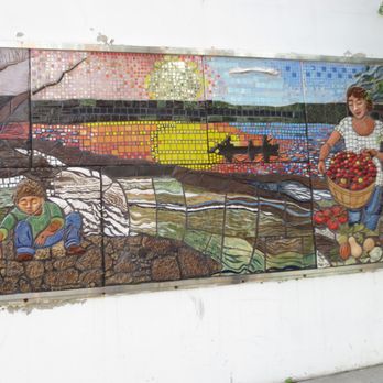 Hilton Garden Inn Ithaca - Mural on parking lot wall - Hotels Near Me - Ithaca, New York Hilton Garden Inn Ithaca - Mural on parking lot wall - Hotels Near Me - Ithaca, New York