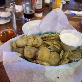 MacGregor Draft House - Pickle Chips.  Kind of plain, but good with beer. - Sports Bars Near Me - Cary, North Carolina