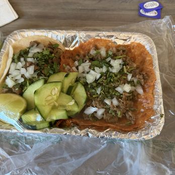 Blady’s Tacos - Tender and tastey Asada street taco & keto asada taco with some fresh cucumber!  Soo good! - Mexican Near Me - Huntington Beach, California