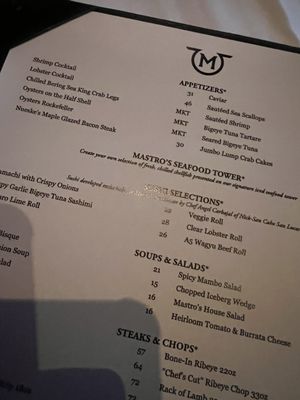 Menu photo 7 Mastro's Steakhouse Palm Desert, CA Menu photo 7 Mastro's Steakhouse Palm Desert, CA