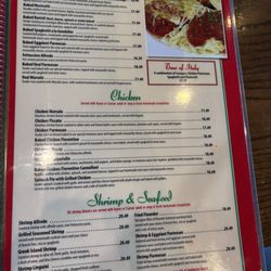 Gondolier - Menu April 2026