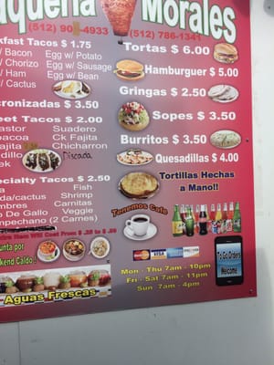 Menu photo 6 Taqueria Morales Austin, TX Menu photo 6 Taqueria Morales Austin, TX