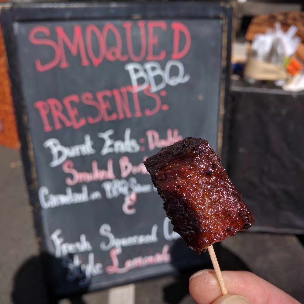 Smoqued bbq bites, too bad they sold out early Smoqued bbq bites, too bad they sold out early