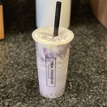 Tea Fresho - Ube Taro Cream Brulee - Bubble Tea Near Me - Chandler, Arizona Tea Fresho - Ube Taro Cream Brulee - Bubble Tea Near Me - Chandler, Arizona