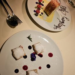 Top: Gypsy cake Bottom: Fillo Top: Gypsy cake Bottom: Fillo