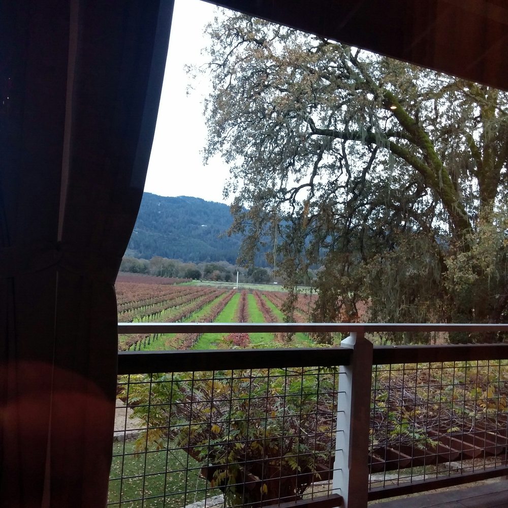 Venge Vineyards - View from tasting room. - Wineries Near Me - Calistoga, California Venge Vineyards - View from tasting room. - Wineries Near Me - Calistoga, California