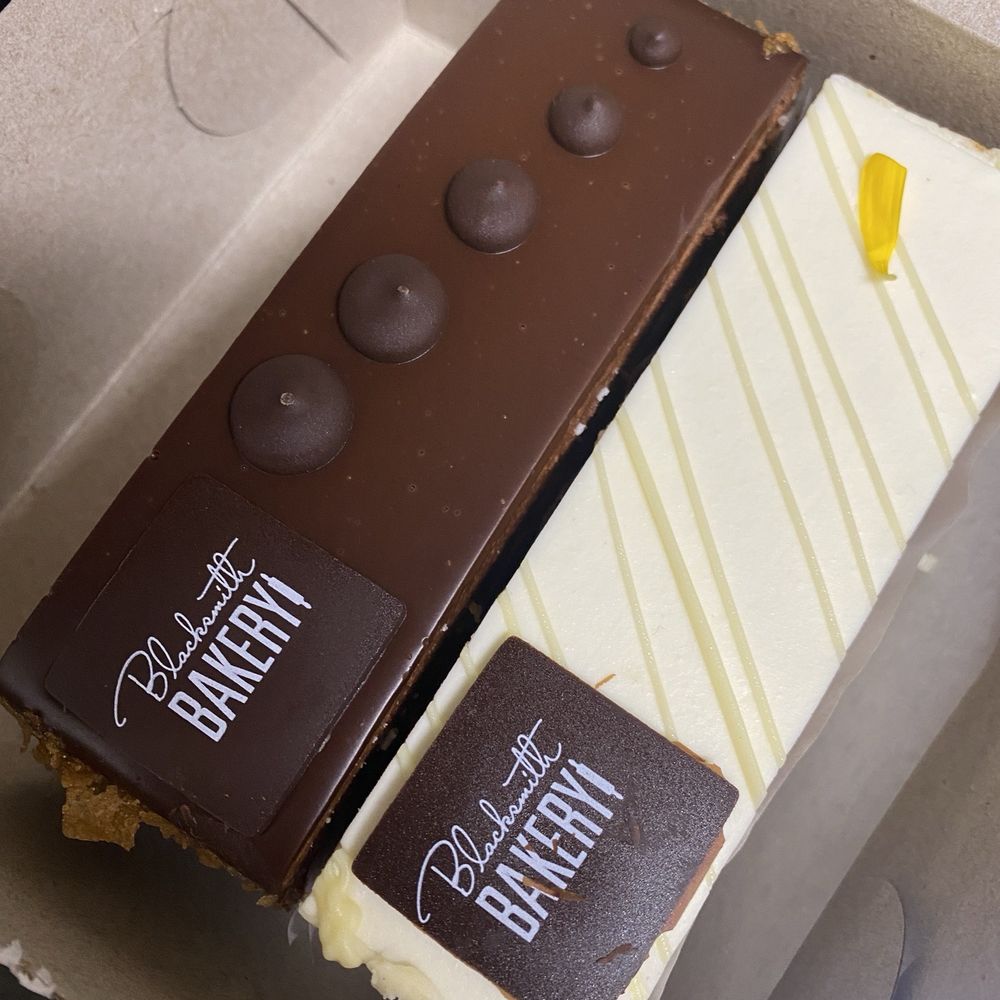 Blacksmith Bakery - Truly chocolate and carrot cake. $7 each. April 2024. - Bakeries Near Me - Langley, British Columbia