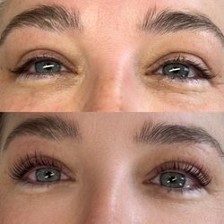Lashwell - Before and after Korean lash lift and tint
