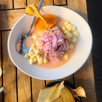 Parada - Plaintain chips with ceviche - Peruvian Near Me - Walnut Creek, California Parada - Plaintain chips with ceviche - Peruvian Near Me - Walnut Creek, California