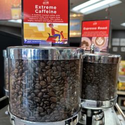 Chevron - They have Extreme Coffee, with extra caffeine from Robusta beans. Same as Singapore's coffee.