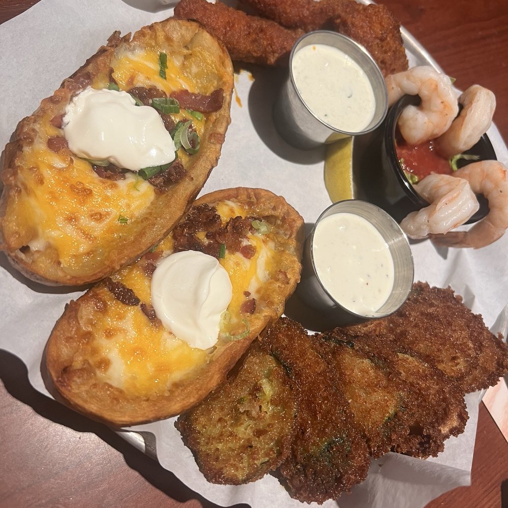 Black Angus Steakhouse - Got a free Wagon Wheel Sampler Platter! Thanks. - Steakhouses Near Me - Whittier, California
