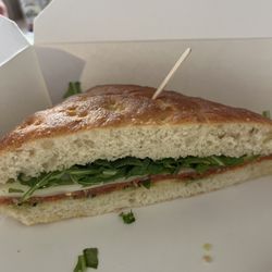 L’Angolino - Salami with arugula. Bread was so light & fluffy. It's not a Jersey Mikes place. It's quality over quantity.