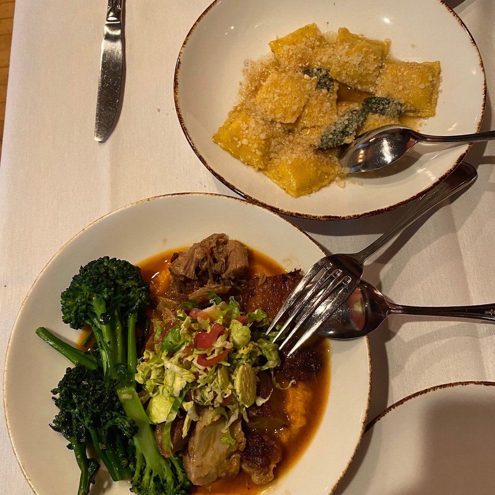 Restaurant Alba - Mantova Style Pumpkin Ravioli Slow Roasted Berkshire Pork - New American Near Me - Malvern, Pennsylvania Restaurant Alba - Mantova Style Pumpkin Ravioli Slow Roasted Berkshire Pork - New American Near Me - Malvern, Pennsylvania