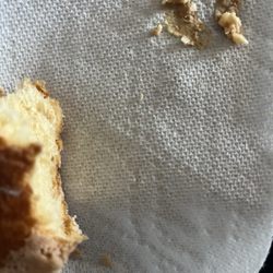La Suprema Bakery - A concha and the eggshells from one bite.