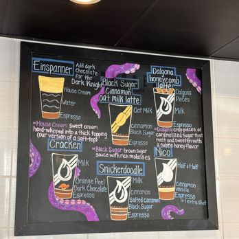 Cracken Coffee Roasters - Fanciful menu (albeit in accurate ratio / ingredient wise) fun! - Coffee Roasteries Near Me - Everett, Washington Cracken Coffee Roasters - Fanciful menu (albeit in accurate ratio / ingredient wise) fun! - Coffee Roasteries Near Me - Everett, Washington