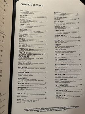 Menu photo 4 Hole in the Wall Sushi Alpharetta, GA Menu photo 4 Hole in the Wall Sushi Alpharetta, GA
