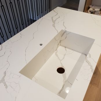 Miracle Marble - Integrated quartz sink. - Building Supplies Near Me - Vaughan, Ontario
