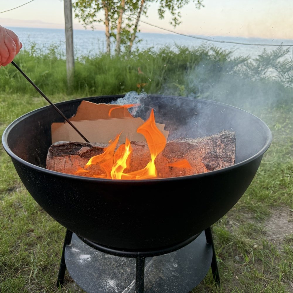 Freighters View On the Bay - Fire pit - Hotels Near Me - Paradise, Michigan Freighters View On the Bay - Fire pit - Hotels Near Me - Paradise, Michigan