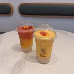 D3. Mango Strawberry Smoothie-o / 粒芒 粒果 爽草 毒 D8. Special Mango Juice Smoothie-o / 楊枝甘露爽