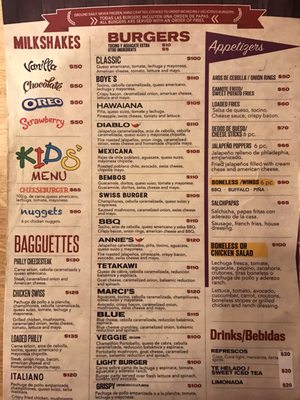 Menu photo 3 Boye's Burger Joint Guaymas, SON Menu photo 3 Boye's Burger Joint Guaymas, SON