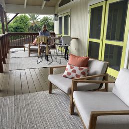 The upstairs verandah area where we watched the sunrise/sunset. The upstairs verandah area where we watched the sunrise/sunset.