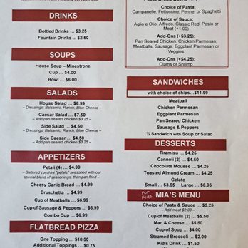 Petali - Menu as of 6/24/23 - Italian Near Me - Rancho Cordova, California Petali - Menu as of 6/24/23 - Italian Near Me - Rancho Cordova, California