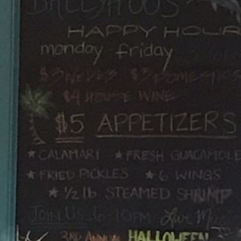 Ballyhoos - Happy Hour Menu - American Near Me - Virginia Beach, Virginia