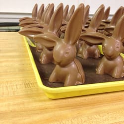 Andy's Candies - Chocolate bunnies ready for decorating
