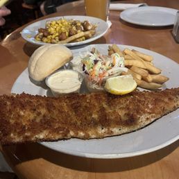 Whitefish and poutine