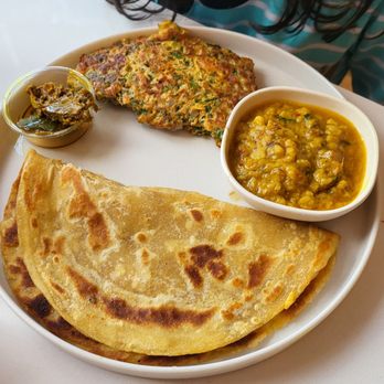 Chashni Cafe - Omelette paratha- 6/5. This is the thing to get !! Channay ki Daal is Excellent. - Cafes Near Me - Chatham, New Jersey