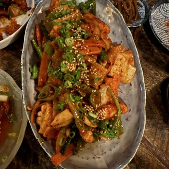 Somaek - ojing-eo bokkeum - Korean Near Me - Boston, Massachusetts