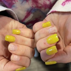 Happiness Nails - 3 came right off. Plus to mention that there cut and bruised a couple of her fingers.
