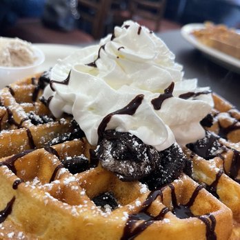 Kristof's Kafe - Cookies and Cream Waffle - American Near Me - Davie, Florida Kristof's Kafe - Cookies and Cream Waffle - American Near Me - Davie, Florida