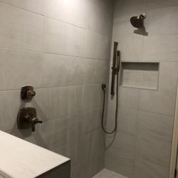 Tub Conversion to Shower - Purestone Bianco