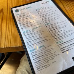 Lunch menu
