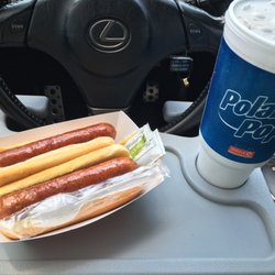 Circle K - Hot dogs and a drink.
