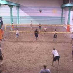 Hot Shots Indoor Beach Volleyball Club - One of the many indoor beach courts.