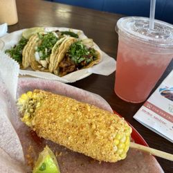 Calixto Mexican Grill - Elote on the cob, street tacos, watermelon fresca