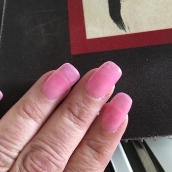 Kelly's Nails - Two days after, can see crack in middle nail because the coating is so thin - Nail Salons Near Me - Lexington, Kentucky Kelly's Nails - Two days after, can see crack in middle nail because the coating is so thin - Nail Salons Near Me - Lexington, Kentucky
