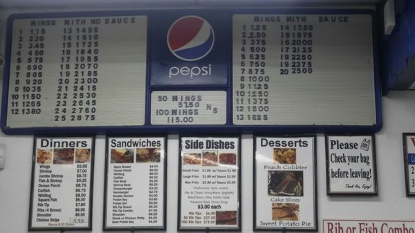 Menu photo 1 Kim's Wings Cleveland, OH