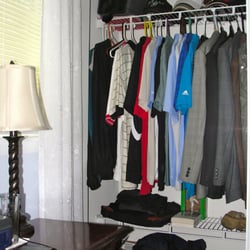 Lighten Up - "AFTER" photo of a man-closet.