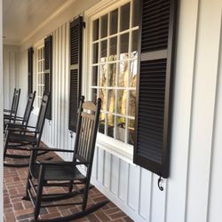 Elite Shutters & Blinds - Fixed Louver Western Red Cedar.