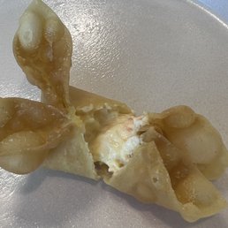 a piece of food on a plate