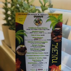 Caribbean Fried Chicken - Menu