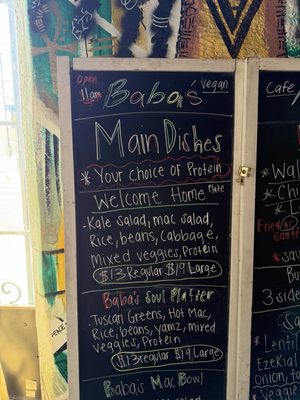 Menu photo 1 Baba’s Vegan Cafe Los Angeles, CA Menu photo 1 Baba’s Vegan Cafe Los Angeles, CA